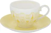 The English Ladies Co Beauty and The Beast Belle Story Disney Princess Ceramic Tea Ware Cup and Saucer