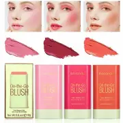 0.6oz Contour Cream Blush Stick for Cheeks Lips Highlighter Stick Face Makeup