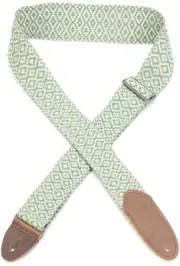 LM Products Tapestry Guitar Strap - Green (2-pack) Bundle