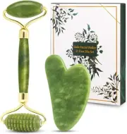 Gua Sha Facial Tools, Black Obsidian Gua Sha Massage Tool, Natural Jade Guasha T