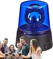 DJ Lights | LED Stage Lights, 360° Rotating Safety Warning Light, Battery Powered Ambient Light for Role Playing Party R Tea Theme Party Disco H Party Club Club Birthday Disco