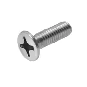 M6x20mm Flat Countersunk Head Phillips Machine Socket Screws Bolts G304 Stainless Steel Fully Threaded Metric Assortment Industry Furniture
