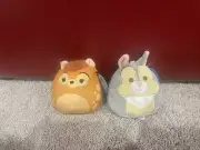 Kellytoy Squishmallows Disney's 5" Bambi And Thumper Set BNWT
