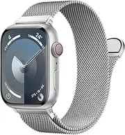 [AEHON] Stainless Steel Milanese Loop For Apple Watch Band 42/44/45/49/38/40/41mm Men And Women, Mesh Loop Magnetic Clasp Replacement For IWatch Bands Ultra Series 9 8 7 SE 6 5 4 3 2 1