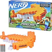 Nerf Minecraft Pillager Crossbow Dart-Blasting Includes 3 Nerf Elite Darts Fire