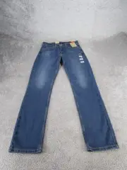 Levis 511 Jeans Mens 28 Dark Wash Denim Slim Fit 28X31 NEW
