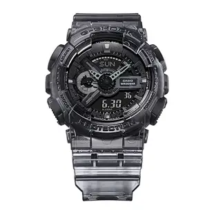 【CASIO】卡西歐 G-SHOCK 半透明系列雙顯手錶 GA-110SKE-8A 台灣卡西歐保固一年