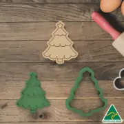 Christmas Tree Cookie Cutter and Embosser Stamp