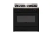 Euromaid 90cm Electric Oven Range Cooker w/ Gas Cooktop/Storage Drawer Black