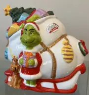 The Grinch Cookie Jar From Dr. Seuss's "How The Grinch Stole Christmas" HTF