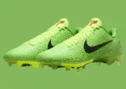 Sz 10- Brand New Nike Vapor Edge Kobe 6 “Grinch” Cleat