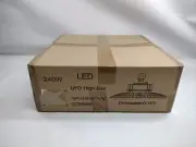 LED High Bay UFO Light Dimmable 240w Waterproof 4kv Unbranded New Sealed