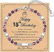 [IKIATY] 12th-21st Birthday Gifts for Girls Her,Tiny Beaded Bracelets Gifts for Daughter Granddaughter Niece Friends