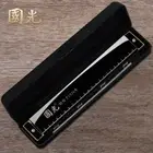 Personalized Engraved 28 Holes Tremolo Harmonica Key of C Organ Harmonica black