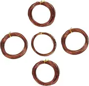 Aluminum Bonsai Wires 5 Rolls 1/1.5/2.0mm and Flexible for Plant Training and Gardening