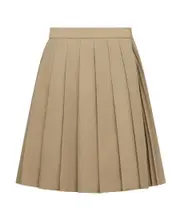 Pleated Short Skirt FR38 Nude