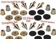 NEW Speaker Floor Spike Complete Kit "For 2 Speakers" Best Rated 32pc Spike Set