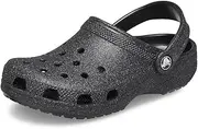 [Crocs] Classic Glitter Clog (Toddler) Black Glitter 4 Toddler M, Black Glitter, 4 Toddler