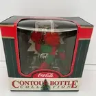 Coca-Cola 1998 Contour Bottle Collection Bottle With Earmuffs Red Green Scarf