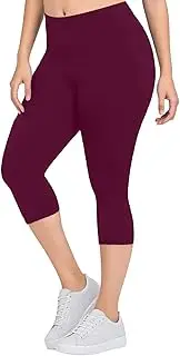 [Generic] Yoga Pants for Women Tummy Control Sports Comfy Sexy Breathable Regular & Plus Size, Red, 3X-Large
