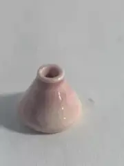 Stoneware Vase 1:12 Scale Dollhouse Miniature Pink Jug Jar Planter Hand Thrown