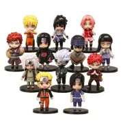 12pcs/Set Anime Naruto Shippuden PVC Figures - Hinata, Sasuke, Itachi & More