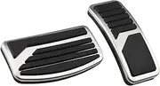 QASULER at MT Car Clutch Brake Accelerator Pedal Foot Rest Pad Covers, for Mitsubishi, ASX Outlander Eclipse Cross Pajero Lancer EX IT Anti-Slip Foot Pedal Pad Covers(at)