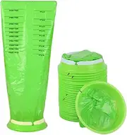 25 Pcs Disposable Vomit Bags for Motion Sickness Car Travel Pregnancy and Kids Emergency Use 1000ml Capacity Ideal for Chemo and Car Sickness Perfect for Home School and Daycare Must Have Essentials(Green)