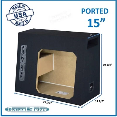 Chevy Silverado Single Cab 15" Vented Ported Sub Box Enclosure For Solo Baric