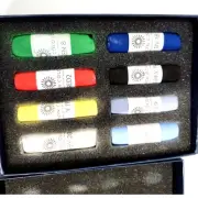 Unison Starter 8 Small Stick Soft Pastel Set Classic UK Hand Rolled Pastels New