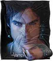 Vampire Diaries Damon Eyes Officially Licensed Silky Touch Super Soft Throw Blanket 50" x 60"