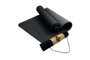 Powertrain Eco-Friendly TPE Yoga Pilates Exercise Mat 6mm - Black