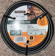 50 FT 1/4" Poly Micro Tubing Drip Line Emitter Water Sprinkler Irrigation System