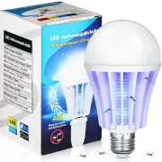 Qualirey Bug Zapper Light Bulb Bulk 2 in 1 Electronic Mosquito Killer Lamp LE...