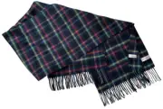 PAUL SMITH SUPER SOFT LAMBSWOOL CASHMERE BLEND CHECKED SCARF NWT RARE made in UK