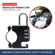 3 Digit Code Combination Lock Anti-theft Helmet Lock for Handlebar Helmet