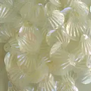 Sequins Clams / Shell 14mm Crystal Iris (Pink Tint) ~200 pieces Loose
