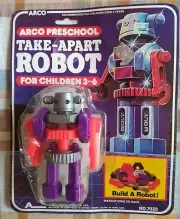 Vintage ARCO PreSchool Take-Apart Robot MOC Toy Bootleg KO
