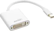 InLine® Mini DisplayPort to DVI Adapter Aluminium White 0.15 m