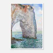 Galrie The Stunning Manneporte Cliffs Artwork by Claude Monet (1886), Poster Only, A4 21 x 30cm (8 x 12inch)