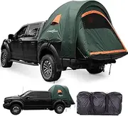 [LIBERRWAY] Truck Bed Tent, 5.0-6.4 FT Pickup Truck Tent with Rainfly and Waterproof PU2000mm Double Layer 2-Person TruckTents for Camping Outdoor Traveling-Green