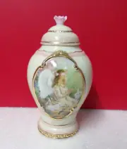 Bradford Heirloom Porcelain NUTMEG A Touch of Heaven Angel Spice jar