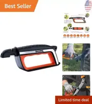 Professional Grade Knife and Scissors Sharpener - Oversized Handle for Comfort