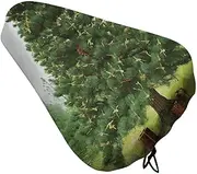 Bicycle Seat Cover Garlad Pine Tree Printed Bike Covers Bike Cushion Seat Protector with Drawstring for Most Bikes