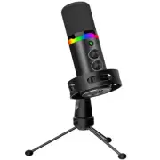 XLR/USB Gaming Microphone, Dynamic Mic for Podcasting Streaming, PC Microphon...