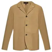 Rag & Bone Jasper Cotton Linen Blazer Rugged Brown Size Large NWT
