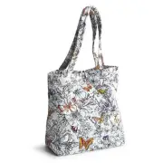 Vera Bradley Premium Cotton Small Original Tote Wing + Bloom