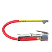 Milton® (S-516) Tire Inflator Gauge with Dual Head Straight Foot Air Chuck 15”