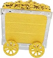 FUNNETOYU Mini Pirate Chest Toy for Boy Girl Multi-functional Mining Cart Decoration Safe Treasure Box Enhancing Playtime Fun for Parties and Creative Development