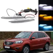LED DRL Day Light For Renault Koleos Facelift Mdoel 11-14 Fog Lamp Strip W/ Turn (for: Renault)